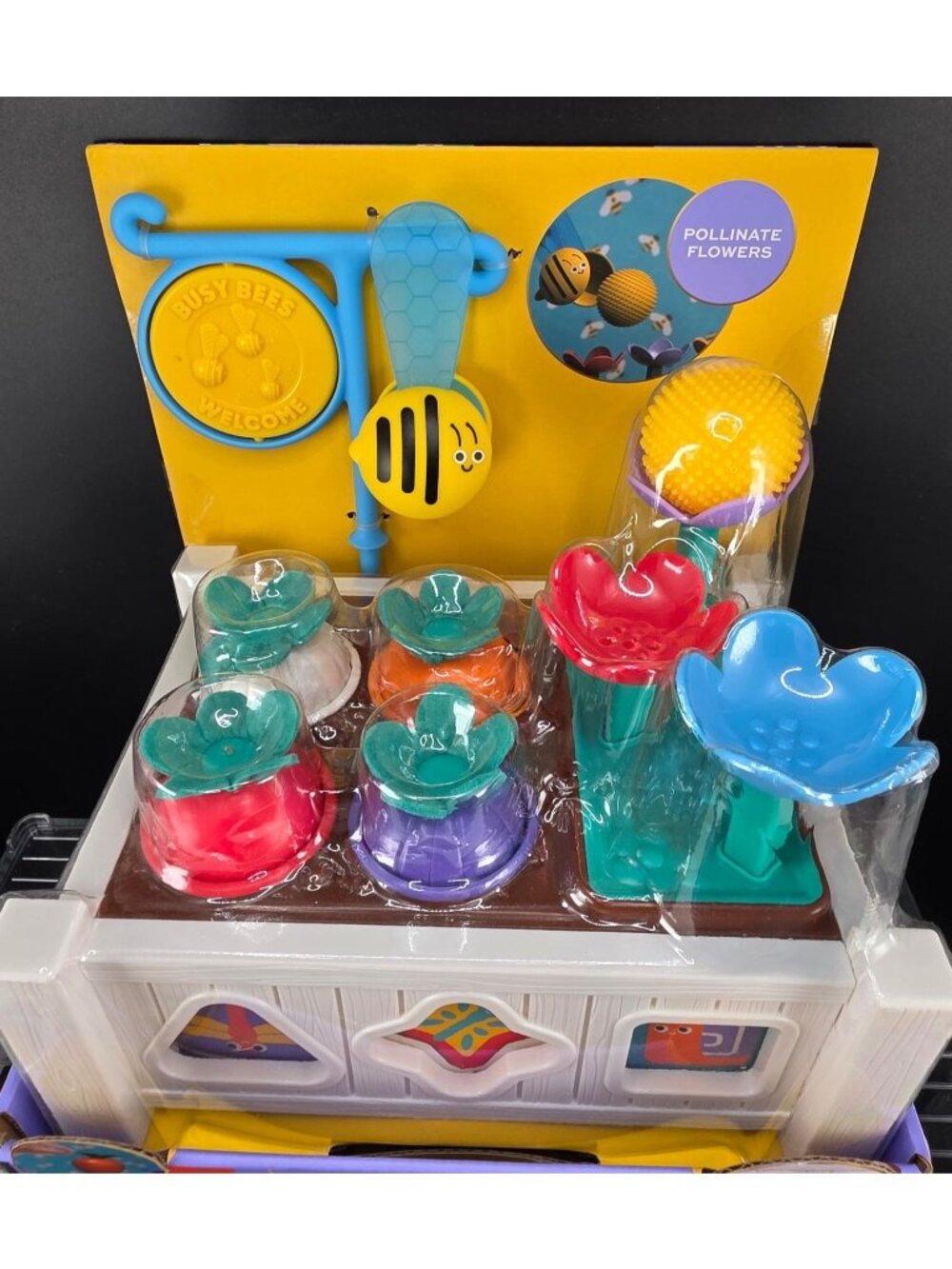 FAO Schwarz Bumble Bee Garden Sort & Match Set 18 Piece Educational Toy Ages 18M - Picture 2 of 11
